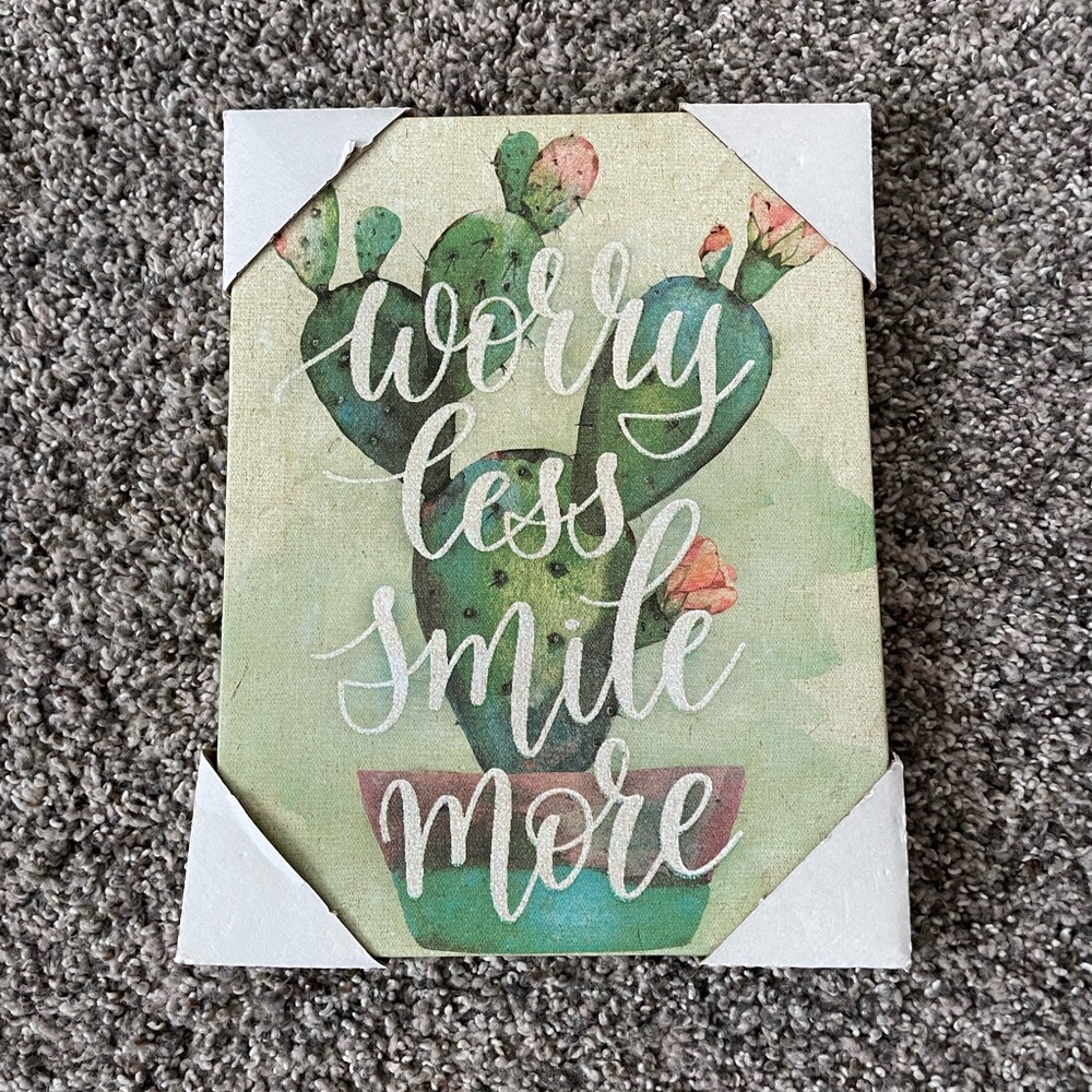Cactus canvas room decor